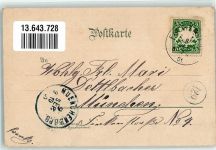 95689 W8591 Fuchsmühl 1901 Lithographie Zollerisches Lehngut Fuchsmühle Ottobad Wiesenau