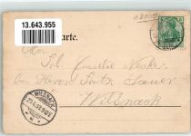 19309 O2805 Lenzen Elbe 1903 - Hotel Stadt Hamburg