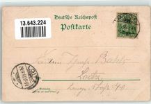 10115 W1000 Friedenau 1900 Gebrauchsspuren Lithographie Gasthaus Kaiser Wilhelm-Garten Konzert-Garten