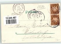 84307 W8330 Eggenfelden 1898 Lithographie Schloss Gern Oberer- u. Unterer Marltplatz Rathaus