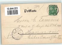 29439 W3130 Lüchow Wendland 1901 - Sasse`s Hotel zur Krone Schlossturm