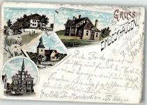 31848 W3252 Eimbeckhausen 1901 Gebrauchsspuren Lithographie Herrschaftl. Schloß Gasthaus Spoleder Forsthaus Hemschhausen