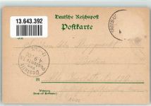 10115 W1000 Lankwitz 1900 Gebrauchsspuren Lithographie Gasthaus Berger Schloß Lankwitz Kirche