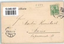 58553 W5884 Oberbrügge 1904 Lithographie Hotel Süderland Bahnhof Eisenbahn