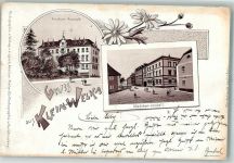 02625 O8601 Kleinwelka 1917 Gebrauchsspuren Lithographie Knaben- und Mädchen-Anstalt