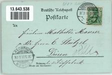58553 W5884 Oberbrügge 1901 Lithographie Hotel Süderland Bahnhof Eisenbahn