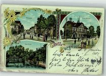 31303 W3167 Burgdorf , Kr Hannover 1902 Lithographie Kaiserl. Postamt