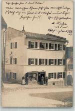 93444 W8493 Bad Kötzting 1904 Privatfoto AK Wohnhaus mit Ladengeschäft