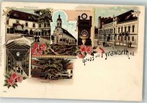 3281 Perwarth Lithographie Musikorchester Wandelgang Kirche