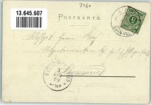 88326 W7960 Aulendorf , Württ 1899 Lithographie Schloß Kirche Gasthaus zum Löwen Bahnhof