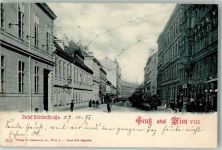 1080 Wien 8. Bezirk, Josefstadt 1898 - Josefstädterstraße Straßenbahn
