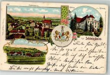 4600 Schleißheim 1898 Lithographie Schloss Dietach