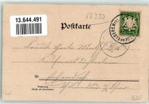 84307 W8330 Eggenfelden 1900 Lithographie Knabenschule Bahnhofstraße Landshuterstraße