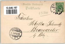 50189 W5013 Elsdorf , Rheinl 1897 Lithographie Hotel Velden Bahnhof Fabrik Pfeiffer & Langen Wilhelmsruh