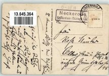 99444 O6821 Neckeroda - Posthilfstelle Neckeroda Gasthaus zur Linde Motorrad LKW Dorfstraße Ehrenmal