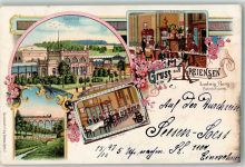 37547 W3350 Kreiensen 1897 Lithographie Bahnhof Eisenbahn Bahnhofs-Gasthaus