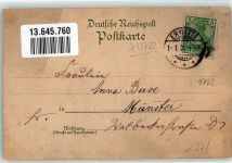 59597 W4782 Erwitte 1901 Lithographie Marien-Krankenhaus Schloß Rathaus