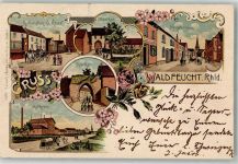 52525 W5137 Waldfeucht 1902 Lithographie Rosenknospen Molkerei Untertor Gasthaus Kessel Hauptstraße