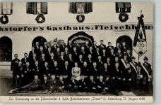 4923 Lohnsburg - Fahnenweihe d. Kath. Burschenverein Treue 23.8.1908