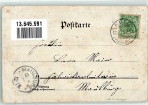 79730 W7886 Murg , Baden 1907 Lithographie Gasthaus zum Adler Wasserfall Gasthaus zum Hirschen Erh. II-Stauchungen