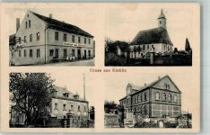 04749 O7301 Kiebitz b Döbeln - Gasthaus zur Erholung Kirche Wohnhaus Grabsteine