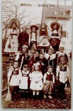 86643 W8859 Altstetten 1914 Privatfoto AK Fasching 1914 Kindergruppe