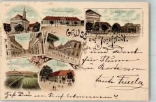 Josefov Josefstadt 1895 Lithographie Neues Rathaus Kommandantengebäude