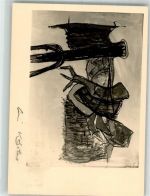 Bleistift Signatur . Köster Wilhelm Expressionismus 1955