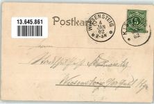 88353 W7964 Kißlegg 1902 Lithographie Fürstl. Schloss