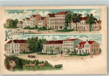 Kohlfurt Wegliniec 1911 Lithographie Görlitzer Straße