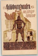 98646 O6110 Hildburghausen 1924 - 600 jähriges Jubiläum 1324-1924 Ritter Wappenschild