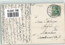 88326 W7960 Aulendorf , Württ 1913 - Langestraße Hotel Löwen