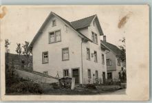 74706 W6960 Osterburken Privatfoto AK Wohnhaus Ort handschriftlich