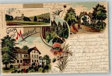 Moisdorf Mysliborz 1903 Lithographie Forsthaus John`s Gasthaus Schloss