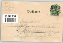 Moisdorf Mysliborz 1903 Lithographie Forsthaus John`s Gasthaus Schloss