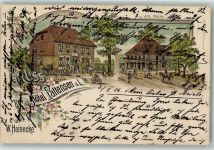30982 W3017 Pattensen b Hannover 1906 Lithographie Hotel Pattensen Alte Wache