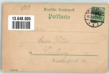 69502 W6944 Hemsbach , Bergstr 1900 Lithographie Kirche Schloß Rothschild Gasthaus zum goldenen Hirsch Rathaus Hauptstraße