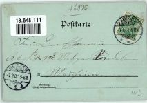 69198 W6905 Altenbach , Baden 1901 Lithographie Gasthaus zum Adler Gedichtvers Mondschein