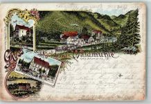 Schweidnitz Swidnica 1898 Lithographie Villa zur Erholung Gasthaus zur goldenen Waldmühle