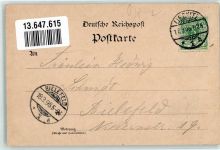 Lipce Lindenbusch 1898 Lithographie Kapelle Gasthaus Geister`s Etablissement