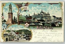 Albendorf Wambierzyce 1899 Lithographie Oterberg Monument Calvarienberg