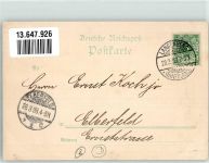 42549 W5620 Langenberg , Rheinl 1898 Lithographie Neue Kirche Rathaus Kriegerdenkmal