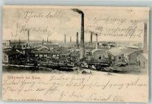 O8400 Riesa Hüttenwerk Stahlbau 1902 Foto AK