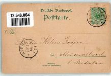 26434 W2942 Hooksiel 1898 Lithographie Langenstraße Oldenburger Hof Gasthaus Jeverländischer Hof Segelboot Poststraße Gasthaus Wigger