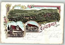 71560 W7158 Sulzbach an der Murr Lithographie Gasthaus zum Adler