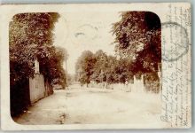 10115 W1000 Friedenau 1903 Gebrauchsspuren Dorfstraße Foto AK Ort lt. Stempel