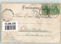 10115 W1000 Friedenau 1903 Gebrauchsspuren Dorfstraße Foto AK Ort lt. Stempel