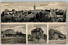 97714 W8735 Ebenhausen , Unterfr - Schloß Ebenhausen Bahnhof Bahnhof-Hotel Handlung Thierstein