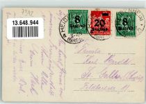89547 W7929 Gerstetten , Württ 1923 - Bahn-Hotel Festsaal Inflationsporto