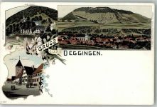 73312 W7340 Deggingen Lithographie Gasthaus zur Post Ave Maria
